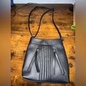 Nicole Miller women’s Crossbody Purse black‎ faux leather casual classic